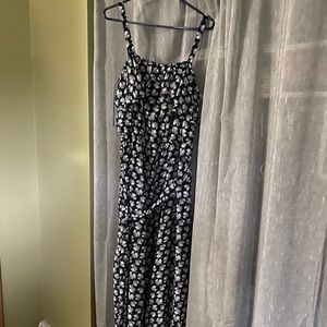 Chiffon wide leg jumpsuit